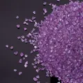 Irregular iridescent purple glass crushed stones for DIY nail art and jewelry filling - Purple