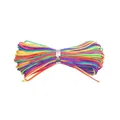 Vibrant rainbow colored 0.8mm nylon cord for DIY jewelry braiding and handmade crafts - 0.8mm (1 Piece) / Gradient Dye #089 (Approx 10m)