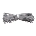 0.8mm grey nylon cord for DIY jewelry making, bracelet braiding and crafting crafts - 0.8mm (10 Meters/Pack) / Silver Gray