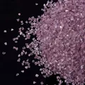 Iridescent lilac AB glass crushed stones fragments for DIY crafts and nail art deco - Gray Purple