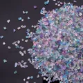 Mixed color AB iridescent glass crushed stones for DIY jewelry and nail art crafts. - Random Mixed Colors