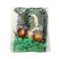 Set di fiori secchi assortiti fai da te in busta trasparente per regali - Kit materiale fai-da-te / 17,5g/Confezione / tonalità verdi