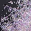 Iridescent AB glass crushed stones mixed color crystal shards for DIY crafts and nail art - Macaron Mixed Colors