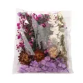 Assortimento di mini fiori secchi per progetti artigianali fai-da-te e regali - Kit materiale fai-da-te / 17,5g/Confezione / Serie Viola
