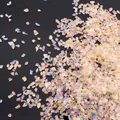 Iridescent AB crushed glass crystals fragments for DIY jewelry and creative nail art crafts - Orange-Yellow Mixed
