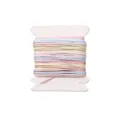 Premium 0.8mm nylon jade thread cord for DIY jewelry braiding, pastel macaron colors - 0.8mm (5m/1 Piece) / Gradient (#071)