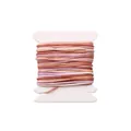 0.8mm pink variegated nylon cord spool for DIY jewelry making and handmade braiding - 0.8mm (5m/1 Piece) / Gradient (#072)