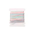 Rainbow gradient 0.8mm nylon jade thread cord for DIY jewelry bracelet making crafts - 0.8mm (5m/1 Piece) / Gradient (#074)