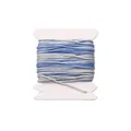 Durable 0.8mm blue and silver nylon braided cord for DIY jewelry making on white spool - 0.8mm (5m/1 Piece) / Gradient (#075)