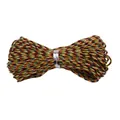 Premium multi-colored 0.8mm braided jade thread for DIY jewelry making and handmade bracelets - 10m/Bundle (0.8mm) / Variegated Multi-color Gold