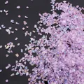 Irregular iridescent purple glass crushed stones for DIY crafts and nail art filler - Purple Series Mix