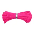 High-quality 0.8mm bright pink braided cord for DIY jewelry making and necklace crafting - 10m/Bundle (0.8mm) / Fluorescent Pink