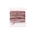 Premium 0.8mm braided nylon cord in brown and lavender for DIY handmade jewelry - 0.8mm (5m/1 Piece) / Gradient (#078)