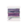 Multicolor 0.8mm braided nylon jade thread cord for DIY bracelet and necklace crafting - 0.8mm (5m/1 Piece) / Gradient (#079)