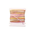 0.8mm rainbow gradient braided cord jade thread for DIY handmade jewelry bracelets - 0.8mm (5 Meters/Bundle) / Gradient Dye #082