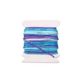 High-quality 0.8mm multicolored nylon jade thread on white spool for DIY jewelry making - 0.8mm (5 Meters/Bundle) / Gradient Dye #083