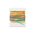 0.8mm rainbow gradient jade thread cord for DIY handmade bracelet weaving projects - 0.8mm (5 Meters/Bundle) / Gradient Dye #084