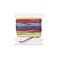 Premium 0.8mm multi-colored braided nylon cord for DIY jewelry making on white spool - 0.8mm (5 Meters/Bundle) / Gradient Dye #085