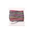 0.8mm multi-colored nylon jade thread cord for DIY jewelry making on white spool - 0.8mm (5 Meters/Bundle) / Gradient Dye #086