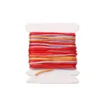 High-density 0.8mm nylon jade thread cord for DIY jewelry making wound on white spool - 0.8mm (5 Meters/Bundle) / Gradient Dye #087