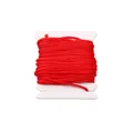 Bright red 0.8mm braided jade thread cord for DIY jewelry making and bracelet weaving - 0.8mm (5m Pack) / Red