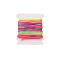Rainbow 0.8mm nylon jade thread cord spool for DIY handmade bracelet and necklace weaving - 0.8mm (5 Meters/Bundle) / Gradient Dye #089