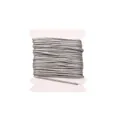 Durable 0.8mm silver jade thread beading cord on white spool for DIY jewelry making - 0.8mm (5m Pack) / Silver Gray
