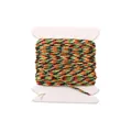 0.8mm multicolor braided nylon cord for DIY handmade bracelet and necklace weaving - 0.8mm (5 Meters/Bundle) / Five-Color Blend (#096)