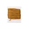 High-density 0.8mm golden yellow jade thread for DIY jewelry weaving on a white spool - 0.8mm (1 Piece) / Earthy Yellow (5m/Card)