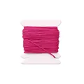 Premium 0.8mm magenta braided jade thread cord on a white spool for DIY jewelry crafts - 0.8mm (1 Piece) / Rose Red (5m/Card)
