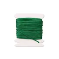 Professional 0.8mm green braided jade thread cord on white spool for DIY jewelry making - 0.8mm (1 Piece) / Emerald Green (5m/Card)