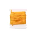 0.8mm bright orange braided jade thread for DIY jewelry making on a white spool - 0.8mm (5m/Card, 1 Piece) / Orange