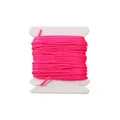 Bright 0.8mm fluorescent pink jade thread cord for DIY handmade bracelet and jewelry making - 0.8mm (5m/Card, 1 Piece) / Fluorescent Pink