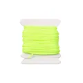 Fluorescent neon yellow 0.8mm braided nylon cord for DIY handmade jewelry on spool - 0.8mm (5m/Card, 1 Piece) / Neon Yellow