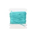 Premium 0.8mm cyan jade thread cord on spool for DIY jewelry bracelet necklace making - 0.8mm (5m/Bundle, 1 Piece) / Peacock Blue