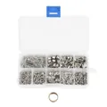 Complete zilveren DIY-set voor het maken van sieraden in een 10-vaks opbergdoos - Kit nr. 5 (Zilveren Uitgebreide Set)