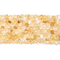 Natural yellow citrine tumbled nugget stone beads for DIY jewelry making material - Approx. 40-45 Pieces/Strand / Citrine