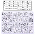 24-grid acrylic letter and heart bead set for DIY jewelry making and bracelet kits - Style 02 / 1 Box Set Approx 1200pcs