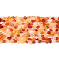 Natural polished carnelian agate loose beads for DIY handmade jewelry making - Approx. 40-45 Pieces/Strand / Natural Agate