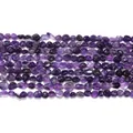 Natural irregular purple amethyst smooth pebble beads for DIY jewelry making crafts - Approx. 40-45 Pieces/Strand / Purple Crystal