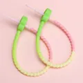 Accessorio portachiavi fai-da-te in silicone sfumato con fiore di prugna da 21 cm - Testa Verde