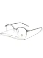 Stylish transparent TR90 square frame glasses featuring anti-blue light protection lenses - Gradient Grey to Transparent