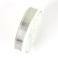Professional silver-plated copper jewelry wire spool for DIY beading and craft projects - Silver (1.0mm) / Approx. 1.5m/Spool