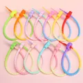 Portachiavi in silicone colorato sfumato da 21 cm per artigianato fai-da-te e accessori - Misto Casuale