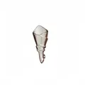 Elegant silver metallic DIY flower holder brooch pin with a French minimalist design - Silver Cone Flower Arrangement Style (A23-171) / 1 Piece/Pack / Silver