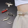 Dekorative Sicherheitsnadeln zur Taillenverkleinerung in 5,5 cm und 3,8 cm für Hosen - Perlen- und Mattperlen-Stil (E-95) / 5 Stück
