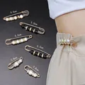 Verstellbare Taillennadeln in 5,5 cm und 3,8 cm Größe mit eleganten Perlendetails. - Stil E-78 / 6er Set