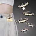 Verstellbare Taillenschnallen-Anstecknadeln mit Kunstperlen zur Hosenbund-Verkleinerung - Stil E-89 / 5 Stück