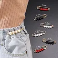 Verstellbare Sicherheitsnadeln zur Taillenverengung, 3,8 cm lang mit Perlen und Mattenperlen - Stil E-82 / 6er Set