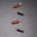 Set aus 4 Sicherheitsnadeln zur Taillenverstellung mit Perlen, 3,8 cm Länge Modell - Stil E-110 / 4er-Set
